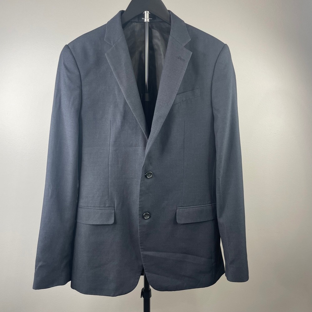 Egara Orange Extreme Slim Fit Sport Coat Mens 38L Charcoal Gray‎ 2 Button Blazer
